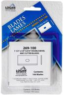 🔪 logan replacement mat cutting blade 269-100: premium 100 blade pack for framers edge 650 mat cutter logo