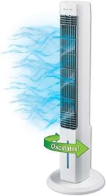 img 2 attached to 🌬️ Stay Cool Anywhere with the Ontel Arctic Air Evaporative Portable Room Cooling Tower - 3-Speed Oscillating Fan