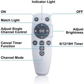 img 3 attached to 🐠 Enhanced Reefs: Remotely Controlled Dimmable LED Aquarium Light for Saltwater and Freshwater Fish Tanks - Timer and Multi-Function Settings - by Relassy