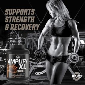 img 2 attached to 🏋️ PMD Sports Amplify XL Premium Whey Protein Supplement: Hydro Greens Blend for Enhanced Muscle, Strength, and Recovery - Double Chocolate Explosion Flavor (48 Servings)