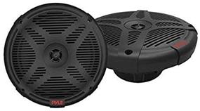 img 1 attached to 🔊 Pyle PLMR652B: Powerful 6.5 Inch Marine Speakers – Waterproof, Weather Resistant Outdoor Audio System with 600W Power, Dual Stereo Sound – Low Profile Design (Black) [1 Pair]