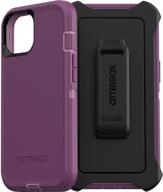 otterbox defender series screenless edition case for iphone 13 (only) - happy purple logo