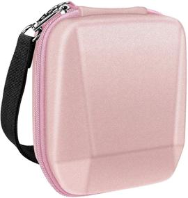 img 4 attached to 🌸 Fintie Carrying Case for Fujifilm Instax SP-3 Mobile Printer - Rose Gold Travel Bag with Inner Pocket/Removable Strap - Shockproof and Portable