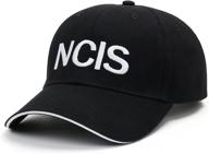 🧢 черная шапка лишуфенст для спецагентов ncis - регулируемая хлопковая бейсболка с вышитым логотипом для федеральной службы расследований военно-морского флота логотип