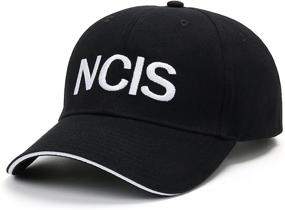 img 4 attached to 🧢 Черная шапка ЛишуфенСТ для спецагентов NCIS - регулируемая хлопковая бейсболка с вышитым логотипом для Федеральной службы расследований военно-морского флота