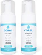 coral foaming toothpaste fluoride glycerin oral care logo