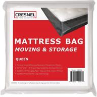 🛏️ premium queen size mattress bag - ultimate protection for moving & long-term storage - super durable & tear-resistant polyethylene logo