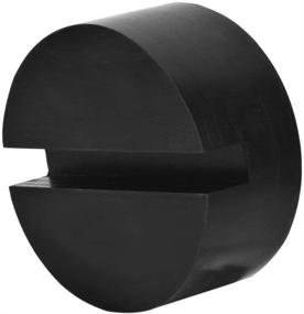 img 2 attached to Protect Your Vehicle with GeeWatom Universal Jack Pad Slotted Rubber Jack Pad - Frame Rail Protector Puck/Pad (Medium Size) - Ensures Pinch Weld, Paint, and Metal Safety (1 Pack)