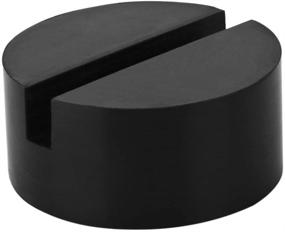 img 4 attached to Protect Your Vehicle with GeeWatom Universal Jack Pad Slotted Rubber Jack Pad - Frame Rail Protector Puck/Pad (Medium Size) - Ensures Pinch Weld, Paint, and Metal Safety (1 Pack)