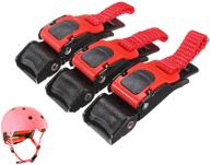 🏍️ 3-piece paddsun motorcycle helmet speed clip set - plastic quick release disconnect press buckle for chin strap, ideal for bike riding logo