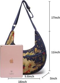img 1 attached to 👜 Stylish Shoulder Handbag for Women, Crossbody Hobo Bag with Wallet – OPQRSTU Collection