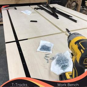 img 2 attached to 🔧 Universal Double-Cut Jig Profile T-Tracks with Pre-drilled Mounting Holes - CLEAR STYLE Woodworking Intersection Kit