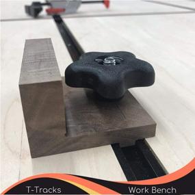 img 1 attached to 🔧 Universal Double-Cut Jig Profile T-Tracks with Pre-drilled Mounting Holes - CLEAR STYLE Woodworking Intersection Kit