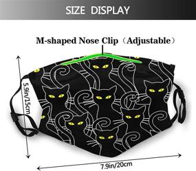 img 2 attached to 👥 Unisex Printed Anti Dust Mask - Adjustable, Reusable & Washable - Windproof, Dustproof - Includes 10 Filters