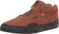 emerica pillar skate brown black men's shoes: superior performance and style combined logo