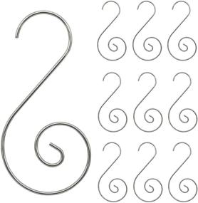 img 4 attached to 🎄 Enhance Your Christmas Decorations with Acronde 120PCS Christmas Ornament Hooks - Silver S-Hooks for Christmas Tree, Balls, and Party Decorations