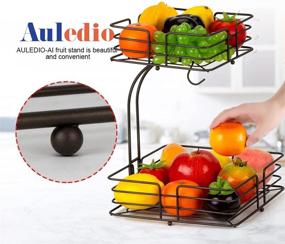 img 1 attached to 🥦 Auledio 2 Tier Countertop Vegetable Storage Solution for Food Service Equipment & Supplies