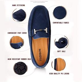 img 1 attached to QIQIDONG Moccasins Slippers Comfortable Softsole Men's Shoes for Loafers & Slip-Ons
