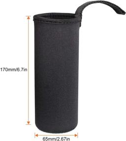 img 3 attached to Stay Hydrated in Style with 6 Pack Neoprene Water Bottle Sleeves by STARVAST