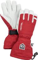 🧤 premium hestra ski gloves with leather for optimal weather protection logo