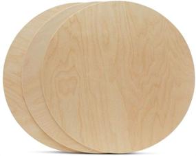 img 2 attached to 🪵 17-Inch Birch Plywood Discs - Pack of 1 Unfinished Wood Rounds for Crafts by Woodpeckers