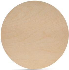 img 4 attached to 🪵 17-Inch Birch Plywood Discs - Pack of 1 Unfinished Wood Rounds for Crafts by Woodpeckers