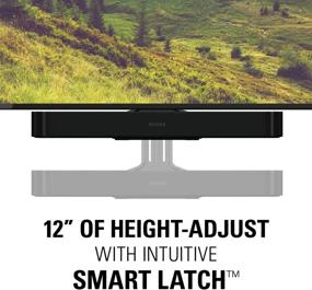 img 2 attached to 🔊 Enhance Your TV Audio Experience with Sanus Soundbar Mount - Perfect Fit for Sonos Beam, Height Adjustable Up to 12" - Optimized Audio Performance and TV Compatibility