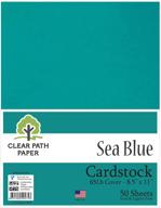 💙 vibrant sea blue cardstock cover sheets: enhance your projects with stunning colors! logo