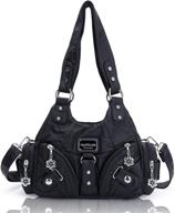 small handbags washed leather adjustable women's handbags & wallets logo