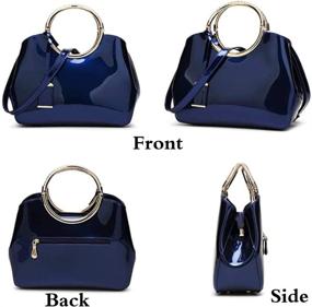 img 1 attached to Rullar Elegant Shoulder Crossbody Burgundy Women's Handbags & Wallets for Satchels