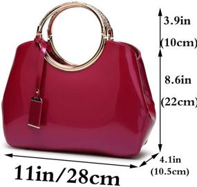 img 3 attached to Rullar Elegant Shoulder Crossbody Burgundy Women's Handbags & Wallets for Satchels