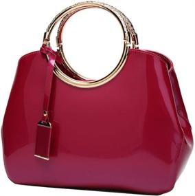 img 4 attached to Rullar Elegant Shoulder Crossbody Burgundy Women's Handbags & Wallets for Satchels