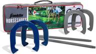 🐴 franklin sports horseshoes set - 4 horseshoes and 2 stakes included - ideal for beach or backyard horseshoe play - traditional outdoor game логотип