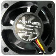 🌀 coolerguys ball bearing 12v 3pin fan: compact 40x20mm size, medium speed efficiency logo