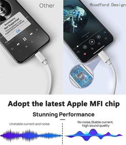 img 1 attached to 🎧 Apple MFi Certified Dual Lightning iPhone Splitter & Headphones Adapter: 4-in-1 Audio+Charge+Call+Volume Control | Compatible with iPhone 6/6S/7/8/X/XR/XS/11/12/13 | 2-Pack