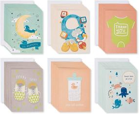 img 4 attached to American Greetings Baby Shower Thank You Card Bundle (48-Count)
