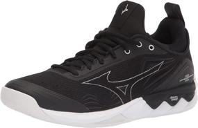 img 4 attached to Mizuno Womens Luminous Volleyball Black White Women's Shoes in Athletic