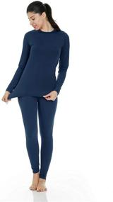 img 3 attached to 🔥 Thermajane Women's Warm Thermal Underwear Long Johns Set with Cozy Fleece Lining