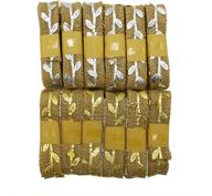 🎁 burlap gold leaf ribbon and silver leaf ribbon for gift wrapping, diy, and crafting - pack of 6 silver rolls & 6 gold rolls, 9.6-inch wide rolls with 13 yards length logo