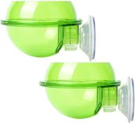 🦎 impressive 2pcs suction cup reptile feeder: ideal for chameleon, tortoise, gecko, snakes, iguanas, and lizards! logo
