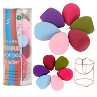 💄 12pcs makeup sponge blender set and 1pcs beauty foundation sponge blender holder - flawless blending sponges for cream, liquid foundation & powder. ideal cosmetic puff gift for women. logo