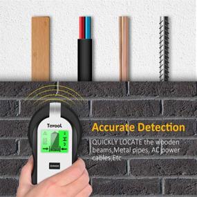 img 3 attached to 🔍 Enhanced Precision Stud Finder Wall Scanner - 4 in 1 Electronic Stud Sensor for Effortless Center Finding and Wood AC Wire Metal Studs Detection - Battery Powered with LCD Display (Black)