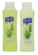 suave naturals shampoo & conditioner set: juicy green apple, 12 oz each - rejuvenate your hair naturally! logo