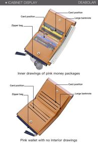 img 4 attached to 👜 Женские сумки и кошельки с карманом на молнии и RFID-блокировкой