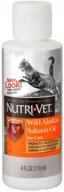 🐟 nutri-vet alaska salmon oil for cats: enhance feline health with 100% pure 4 ounce omega-3 rich supplement logo