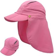 upf 50+ sun protection kids' bucket hat 👒 with removable neck flap - ideal for boys and girls logo