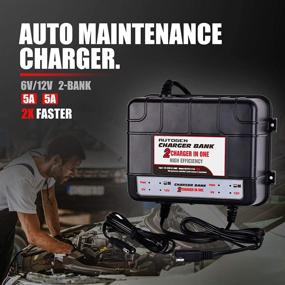img 3 attached to 💡 Dual Bank Marine Battery Charger: AUTOGEN 2-Bank, 10-Amp/5-Amp Per Bank - Trickle Charger & Maintainer for 6V & 12V Onboard Batteries