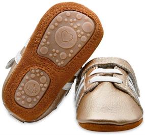 img 2 attached to 👟 IEvolve Leather T Strap Moccasins: Stylish Boys' Shoes for Slippers