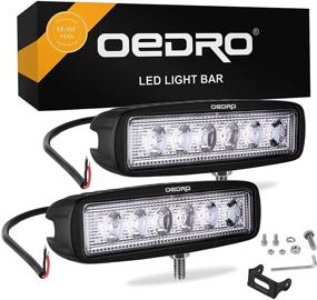 img 4 attached to Enhance Off-Road Visibility with oEdRo 6 Inch 18W LED Light Bar for UTE SUV 4X4 4WD ATV Jeep - Fog Driving Light Lamp with 3 Years Warranty