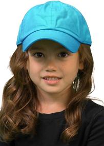 img 3 attached to 🧢 Funky Junque Kids Toddler Low Profile Washed Cotton Baseball Cap Hat – Girls and Boys